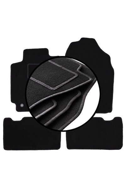shumee Set complet de covorașe velur pentru: Toyota RAV4 IV SUV (non-hybrid) ...