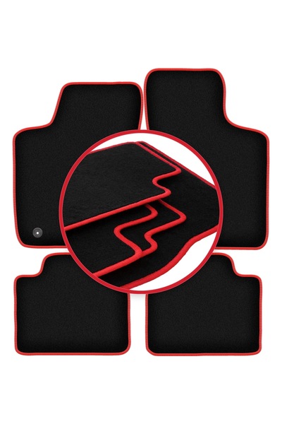 shumee Covorașe auto CARLUX-RED pentru: Opel Corsa B hatchback (1993-2001)