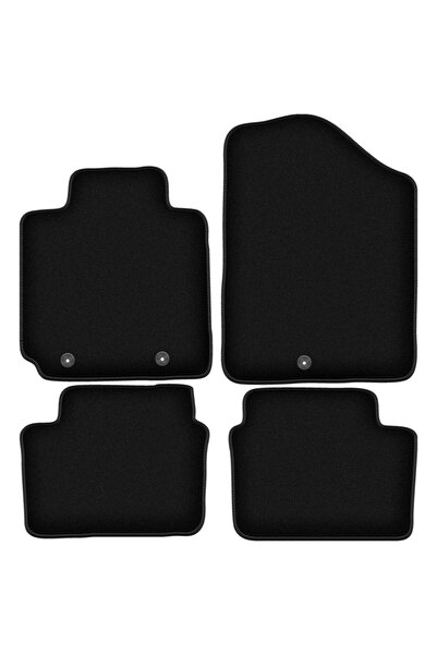 shumee Covorașe BASIC negre din velur pentru: Hyundai Veloster coupe (2011-2018)