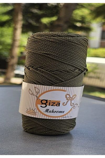 GİZA Runner & American Service Service No:3 Nm:1,5 Polyester Macrame Khaki Green