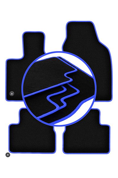 shumee Covorașe auto CARLUX-BLUE pentru: Fiat E-500X / 500x Crossover electric (2019-)