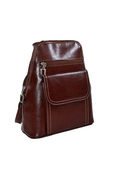 Magazinul de genti Rucsac de dama din piele naturala, model 119, Alb