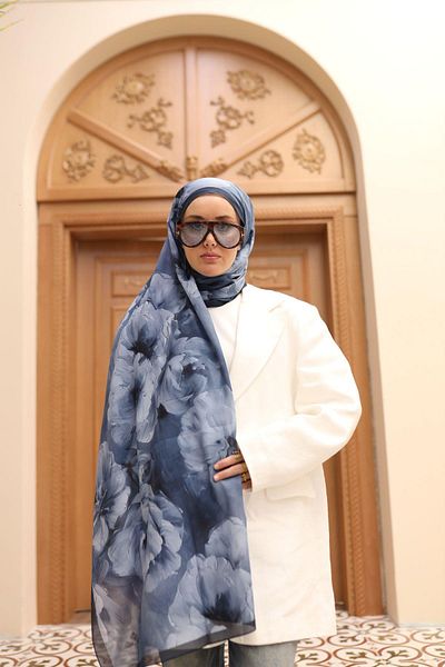 Silk Home Σάλι Nariya - 90006 - Σκούρο Navy Blue