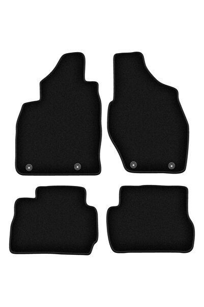 shumee Covorașe BASIC negre din velur pentru: Mitsubishi Pajero Pinin SUV (19...