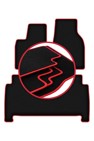 shumee Covorașe auto CARLUX-RED pentru: Tesla Model X SUV (2016-)