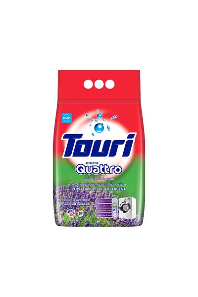 Touri Tory Laundry Powder Detergent (For Front Load Washing Machines) French Lavender - 2 kg