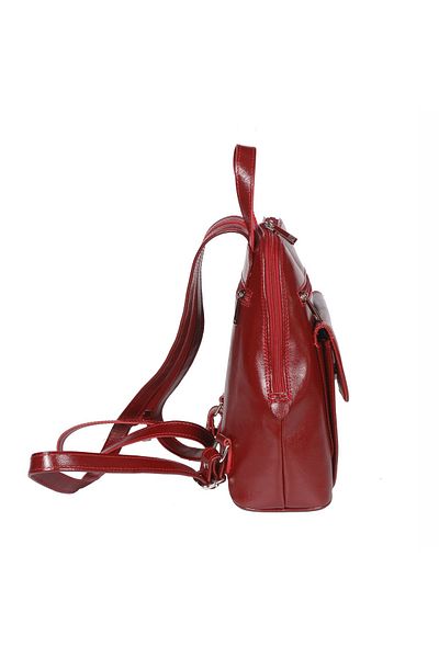 Magazinul de genti Women's backpack made of genuine leather, model 119, White
