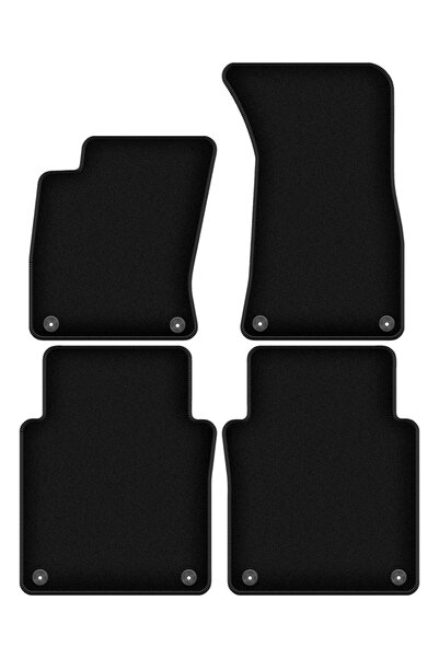 shumee Covorașe BASIC negre din velur pentru: Audi A8 D3 Long (2002-2009)