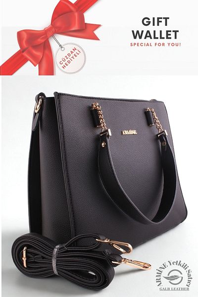 Armine Original Armine Premium Quality Women's Shoulder and Hand Bag Suitable for Daily Use 362 Black +1