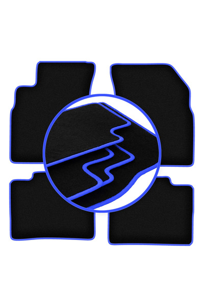 shumee Covorașe auto CARLUX-BLUE pentru: Hyundai Sonata IV sedan (2005-2010)