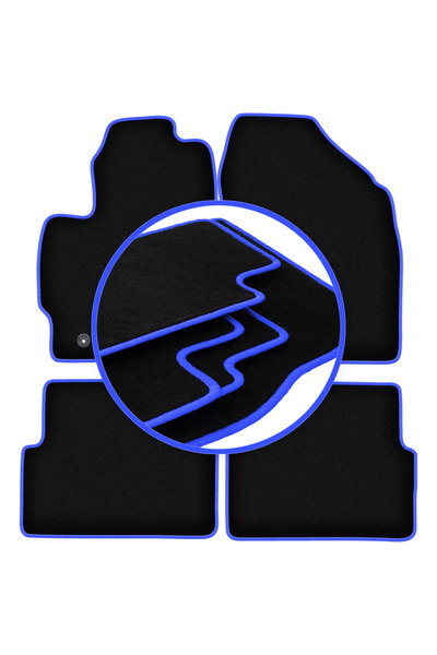 shumee Covorașe auto CARLUX-BLUE pentru: Toyota Auris I hatchback (2007-2012)