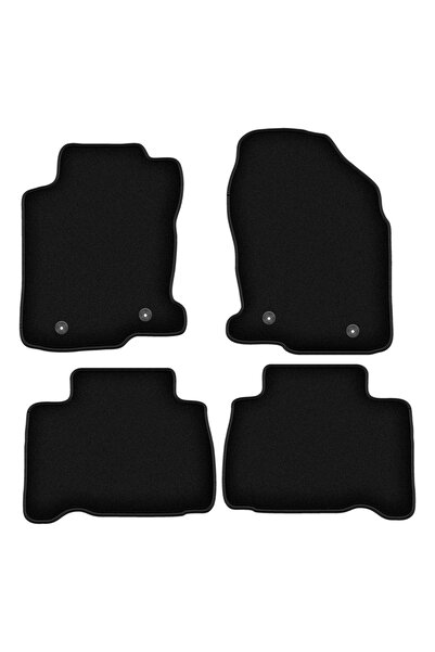 shumee Covorașe BASIC negre din velur pentru: Lexus NX 300H crossover (2014-)