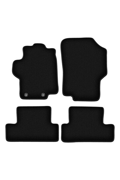 shumee Covorașe BASIC negre din velur pentru: Peugeot 1007 monovolum (2004-2009)