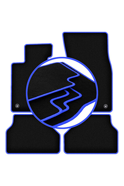 shumee Covorașe auto CARLUX-BLUE pentru: BMW 5 E61 VELCRO station wagon, avant (2003-2010)