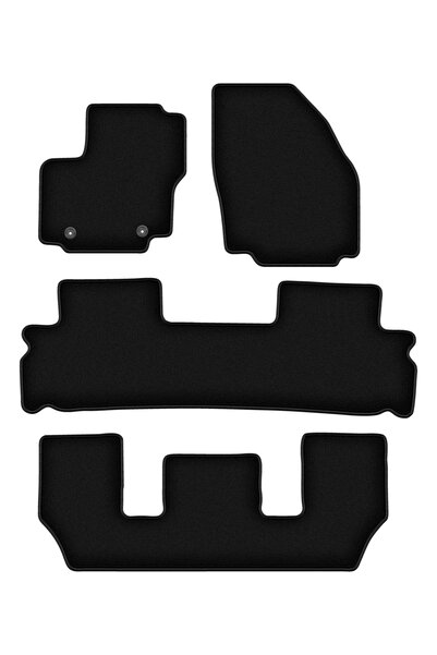shumee Covorașe BASIC negre din velur pentru: Ford Galaxy MK2 7 locuri (2006-...