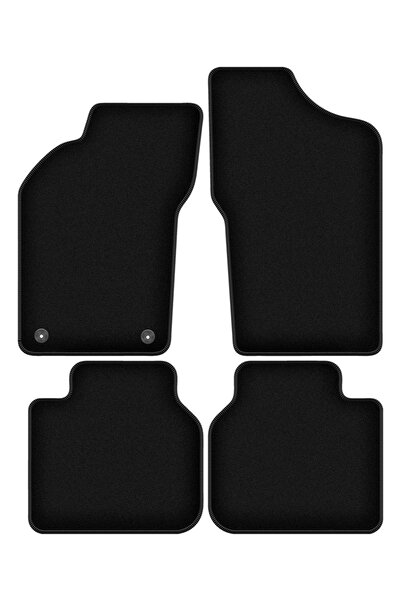 shumee Covorașe BASIC negre din velur pentru: Alfa Romeo 155 sedan (1995-1999)