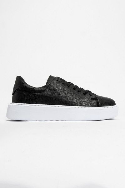 CCWAY AYAKKABI Casual Men's Shoes Black White