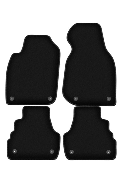 shumee Covorașe BASIC negre din velur pentru: Audi A6 C5 FL sedan, break, avant (2001-2004)