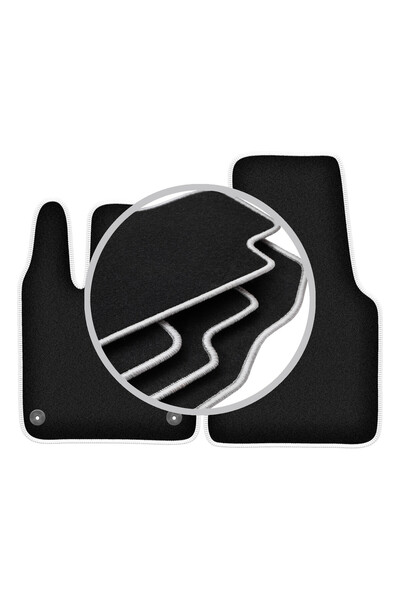 shumee Covorașe auto CARLUX-SILVER pentru: Smart Fortwo III hatchback (2014-2...