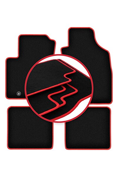 shumee Covorașe auto CARLUX-RED pentru: Fiat 500 cabrio, hatchback (2007-2013)