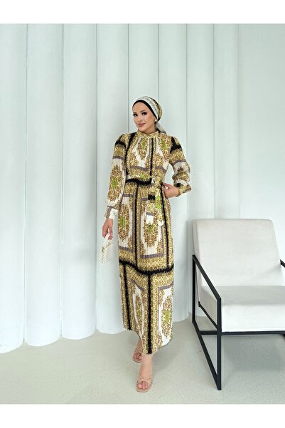 Melike Tatar Φόρεμα με σχέδιο πλισέ 32-2366