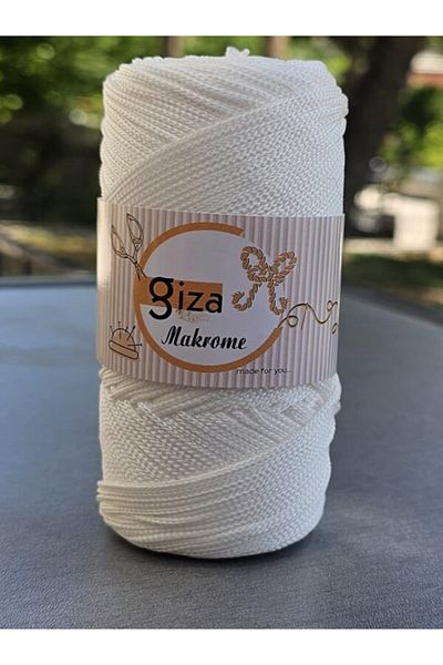 GİZA Runner & American Service Service No:3 Nm:1,5 Polyester Macrame White