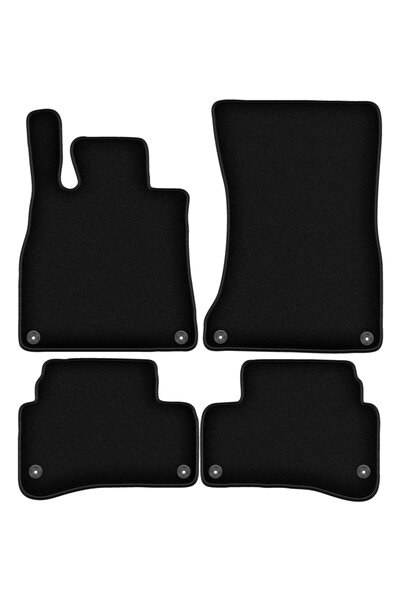 shumee Covorașe BASIC negre din velur pentru: Mercedes S W222 sedan (2013-2020)