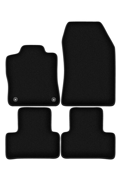 shumee Covorașe BASIC negre din velur pentru: DS. 4 E-Teanse PlugIn Hybrid (2...