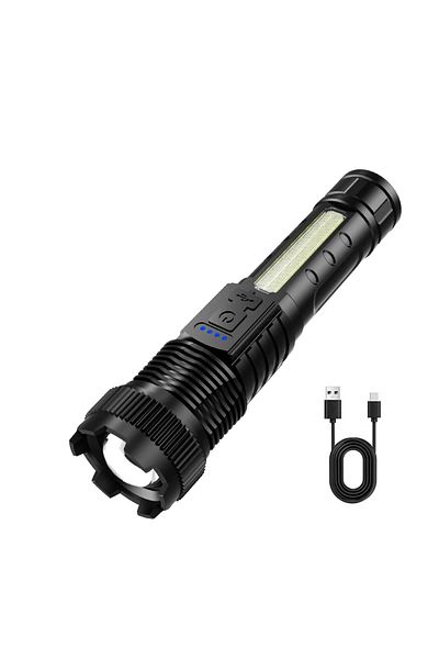 Heinast S437 High Power Led Flashlight Portable Rechargeable Led Lamp Telescopic Zoom Torch Light Camping Ha