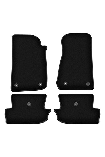 shumee Covorașe BASIC negre din velur pentru: Jeep Wrangler IV off-road (2017-)