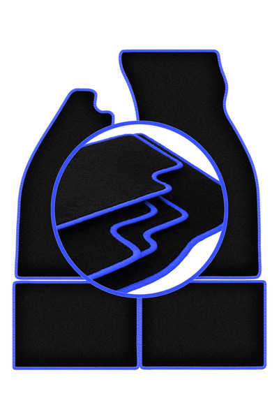 shumee Covorașe auto CARLUX-BLUE pentru: Volkswagen Beetle 0 (1938-2003)