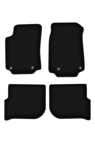 shumee Covorașe BASIC negre din velur pentru: Audi 100 C3 sedan, avant (1983-...