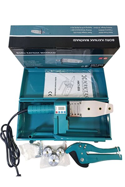 haktaş Dijital Göstergeli 800 Watt PPRC Boru Kaynak Makinesi | 20-25-32 Uçlu + Makaslı Set