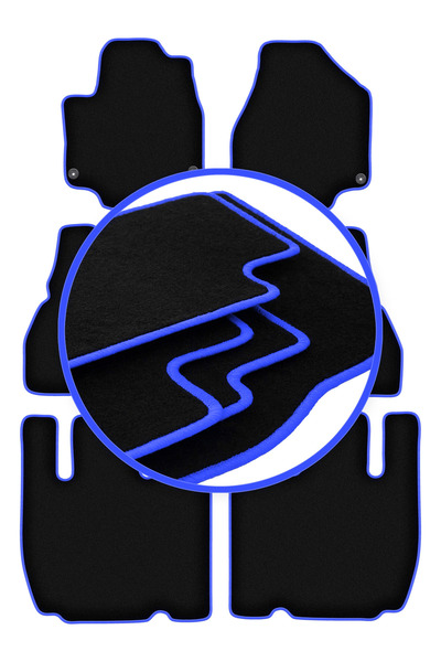 shumee Covorașe auto CARLUX-BLUE pentru: Chrysler Pacifica II cu 7 locuri (20...