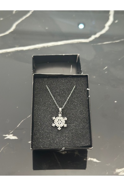 staınless steel قلادة من الفولاذ على شكل ندفة الثلج