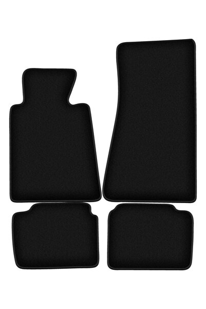 shumee Covorașe BASIC negre din velur pentru: BMW 5 E34 sedan, break, Touring (1988-1994)