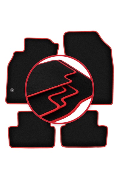 shumee Covorașe auto CARLUX-RED pentru: Renault Fluence sedan (2009-2016)