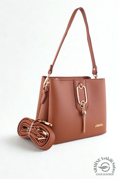 Armine Original Armine Premium Quality Women's Shoulder and Hand Bag Suitable for Daily Use 361 Taba