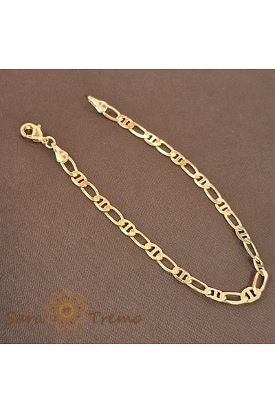 saratremo Gold-Plated Bracelet 20 cm Unisex