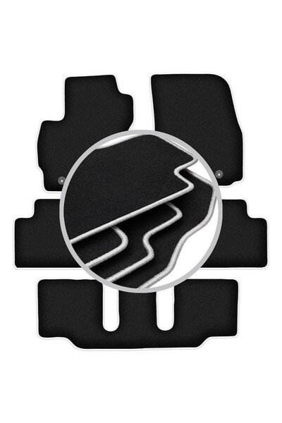 shumee Covorașe auto CARLUX-SILVER pentru: Mazda Premacy II cu 7 locuri (2005...