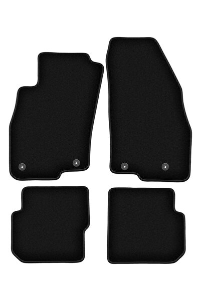 shumee Covorașe BASIC negre din velur pentru: Alfa Romeo Mito hatchback (2008...