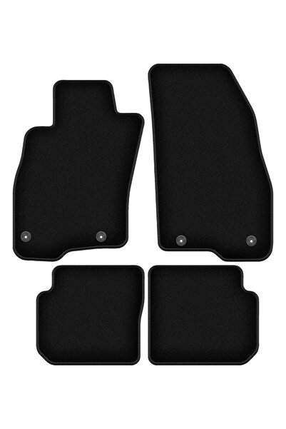 shumee Covorașe BASIC negre din velur pentru: Fiat Punto 12' hatchback (2012-...