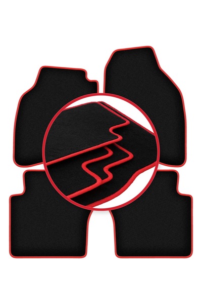 shumee Covorașe auto CARLUX-RED pentru: Honda City IV sedan (2002-2008)