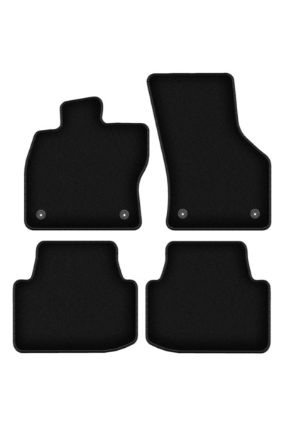 shumee Covorașe BASIC negre din velur pentru: Volkswagen Passat B8 FL break, sedan (2019-)