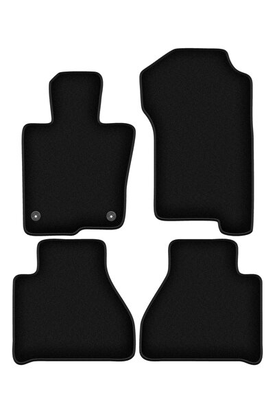 shumee Covorașe BASIC negre din velur pentru: Mercedes X-Class W470 pickup (2...