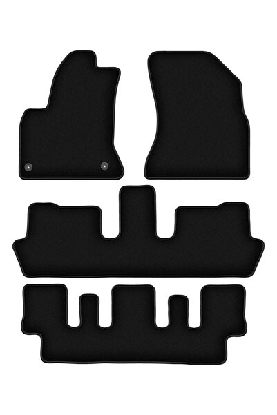 shumee Covorașe BASIC negre din velur pentru: Citroen C4 Picasso I 7 persoane...