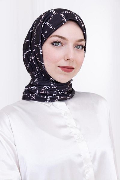 SAYRA Shawl Chain Patterned Women's Snap Fastener Shawl