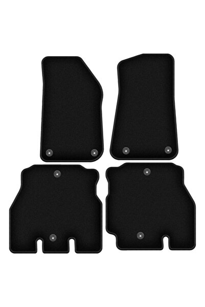 shumee Covorașe BASIC din velur negru pentru: Jeep Wrangler JL 5 uși (2018-2023)