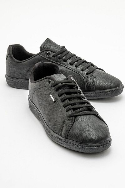 CCWAY AYAKKABI Lace-up Men's Sports Shoes BLACK BLACK