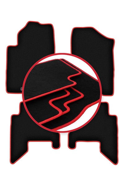 shumee Covorașe auto CARLUX-RED pentru: Nissan Pathfinder 5 locuri (fără face...